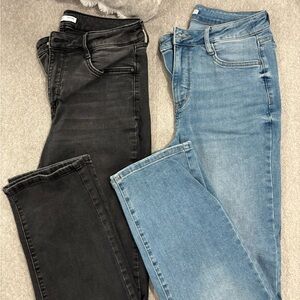 Nine West Women's Straight Leg Jeans - Black and Blue